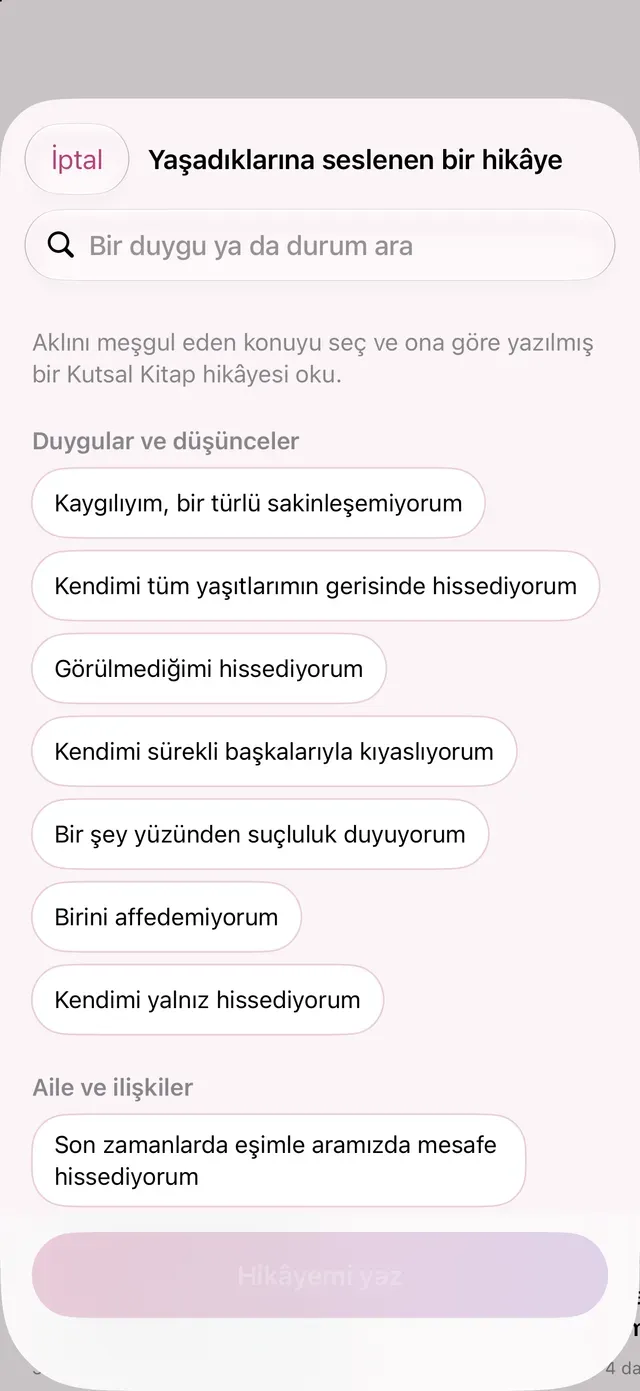 Yaşadıklarına seslenen bir hikâye