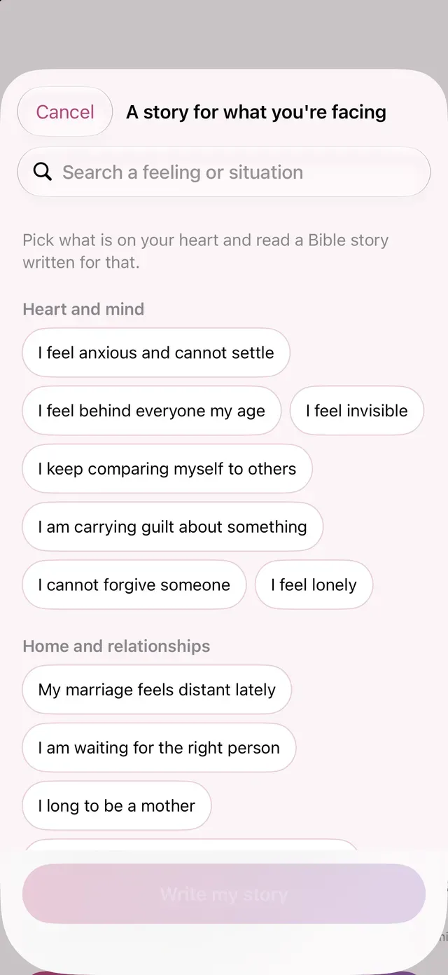 A story for what you're facing